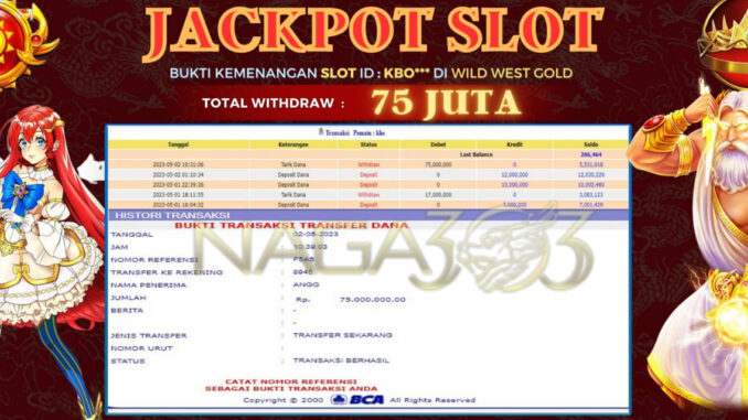 bukti jp naga303 #146