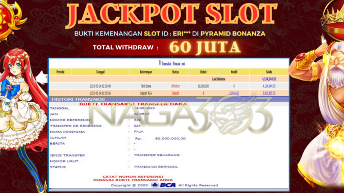 bukti jp naga303 #180