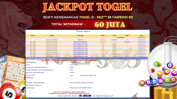 bukti jp naga303 #180