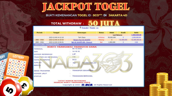 bukti jp naga303 #721 bukti jp naga303 #721